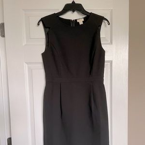 Black J Crew sleeveless suiting dress